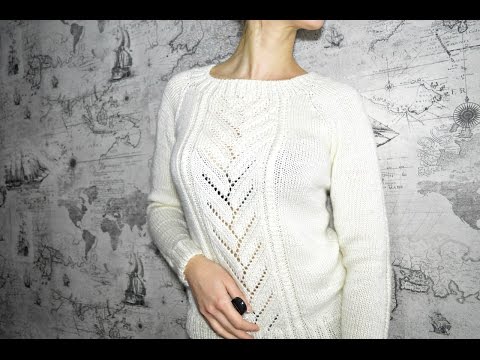 Видео: Как связать кофту спицами. Мастер класс. Реглан снизу с ростком. #Ажурныйнежняш