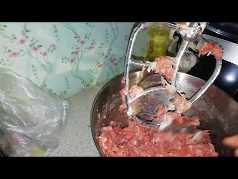 Видео: Делаем колбасный фарш и помощью планетраного миксера Китфорт 1348-3