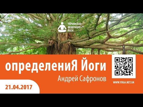 Видео: Определения Йоги. Лекция Андрея Сафронова. Львов.