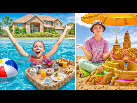 Видео: 24 ЧАСА В БАСЕЙНА vs 24 ЧАСА НА СУШАТА! Предизвикателство за тийнейджъри