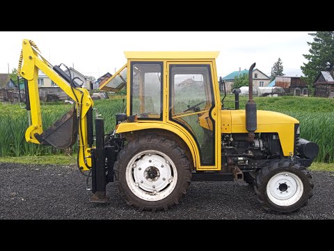 Видео: Самодельный мини экскаватор на  минитрактор Jinma 244