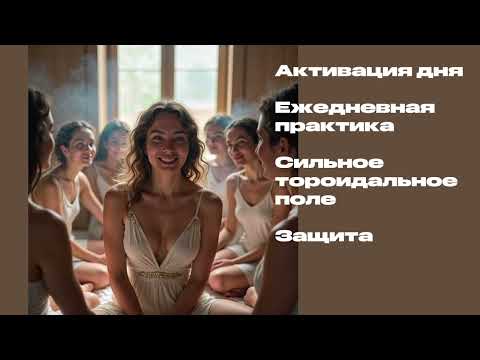 Видео: Активация дня | ежедневная практика | укрепление связи с душой и тороидального поля | защита
