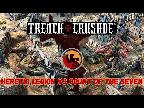 Видео: Легион еретиков против Двора Семиглавого Змея | Отчёт о битве в окопном крестовом походе | Сезон ...