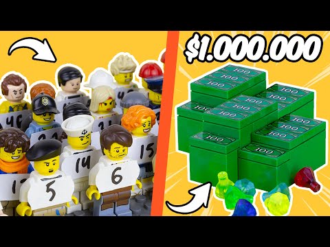 Видео: 50 Минифигурок LEGO Борются за 1.000.000$