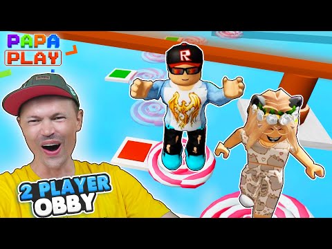 Видео: Мы с Катей - отличная команда в Two Player Obby 2