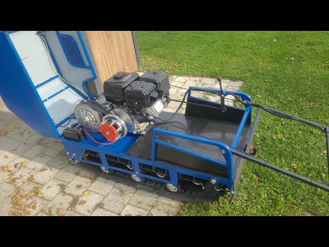 Видео: Самодельный мотобуксировщик,  сборка, обзор 