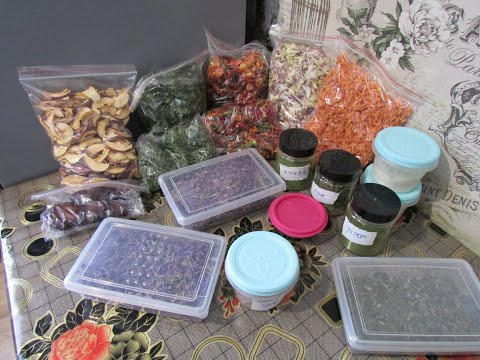 Видео: Мои сушёные запасы на зиму.