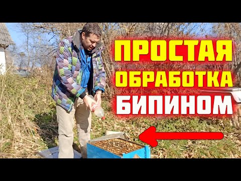 Видео: Как проливать пчел Бипином. Как разводить Бипин. Сколько времени хранить разведённый водой Бипин