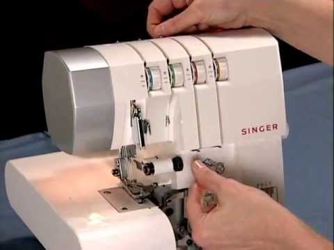 Видео: Видео о том, как заправить нить в Singer 4 Thread Sergers
