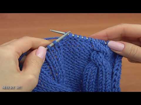 Видео: Вязание шапочки Урок 31 часть 3 из 3 Вязание спицами