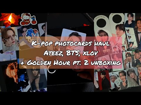 Видео: 🍂Атмосферная осенняя распаковка к-поп фотокарт: Ateez, BTS, Xlov🍁