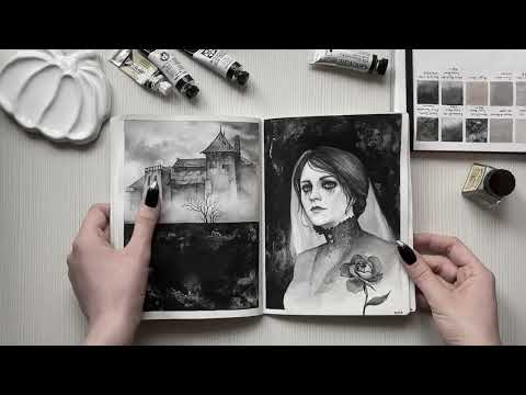 Видео: ОБЗОР СКЕТЧБУКА #1 sketchbook tour