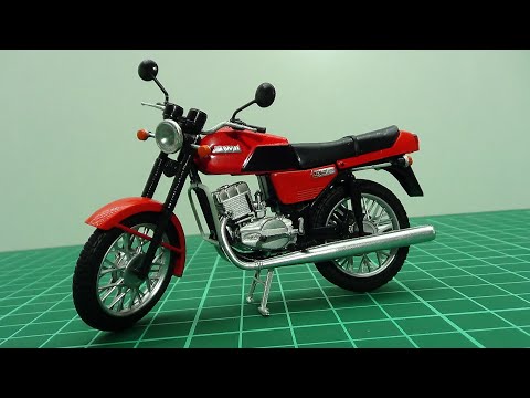 Видео: Jawa 350/638-0-00 масштаб 1:24 Наши мотоциклы MODIMIO