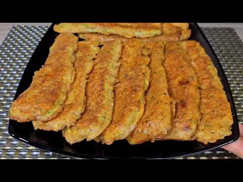 Видео: БОЖЕ КАК ВКУСНО! Хитрость, о котором вы не знали! Жареные кабачки вкуснее мяса, простой рецепт!