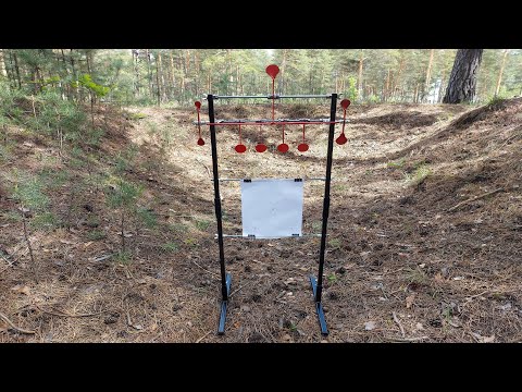 Видео: Мишень для стрельбы из пневматического оружия. Модель picnic .