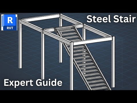 Видео: Учебное пособие по Revit Structure | Как создать стальную лестницу шаг за шагом