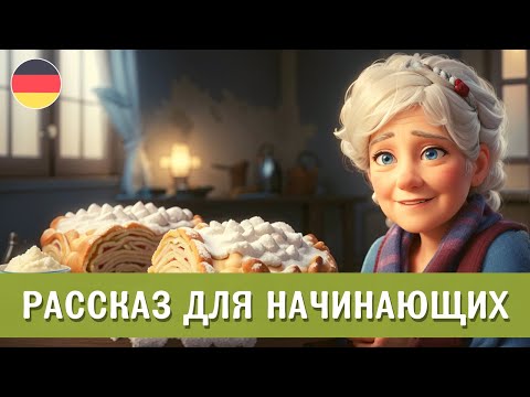 Видео: Немецкий на слух. Простой рассказ для начинающих "Apfelstrudel von Oma Anna"