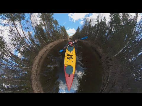 Видео: Нетуристический сплав по реке Керженец. Верховья реки д.Арефьево - д. Беласовка. Апрель 2023 года.