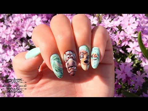 Видео: Безумный Кабанчик!) Тимон и Пумба! Мультяшки на Ногтях!