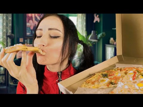 Видео: АСМР Итинг🍕Четыре пиццы из Пицца Хауз🍴Мукбанг🍹Звуки еды и рта👄EATING SOUNDS🍕MUKBANG