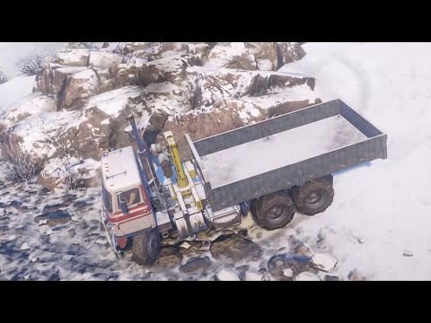 Видео: SnowRunner переделка лебёдка колёса по льду и центр тяж