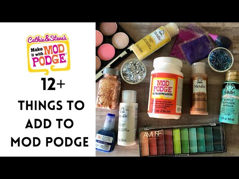 Видео: 12+ вещей, которые можно добавить в Mod Podge для создания искусных эффектов