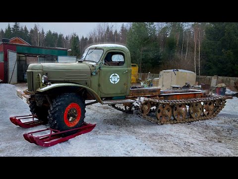 Видео: Самый большой в мире снегоход из ЗИЛ 157