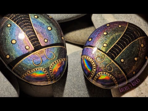 Видео: Акварельные скарабеи