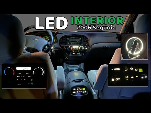 Видео: Обновление светодиодного освещения салона Toyota Sequoia