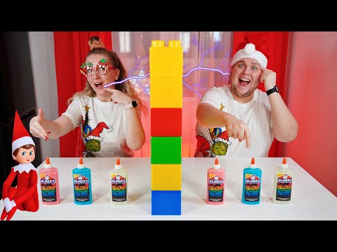 Видео: ТЕЛЕПАТИЯ НОВОГОДНИЙ СЛАЙМ ЧЕЛЕНДЖ 🎄TWIN TELEPATHY SLIME CHALLENGE