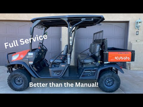 Видео: Как полностью обслужить внедорожник 4x4 (все жидкости и фильтры) — Kubota RTV-X1140