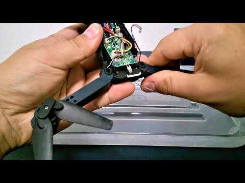 Видео: Как исправить застрявшие пропеллеры на дронах E58 (SkyQuad, QuadAir, AeroQuad, Drone X Pro) или E88?