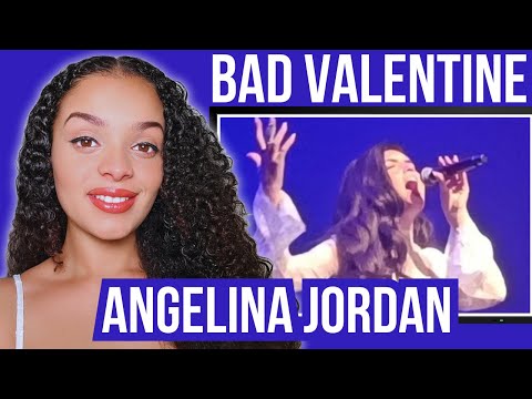 Видео: ВПЕРВЫЕ СЛЫШУ Анджелину Джордан (18) — BAD VALENTINE LIVE Реакция | Rere Reacts