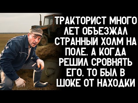 Видео: тракторист 10 лет объезжал холм на поле — ЧТО всплыло, когда он его сровнял за 5 минут?