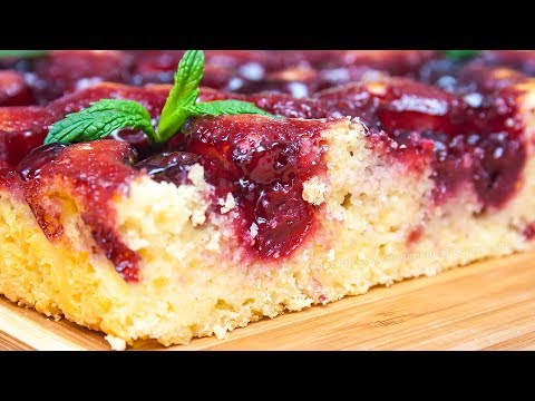 Видео: 🍒Вкуснейший наливной пирог с вишней из кукурузной и рисовой муки!