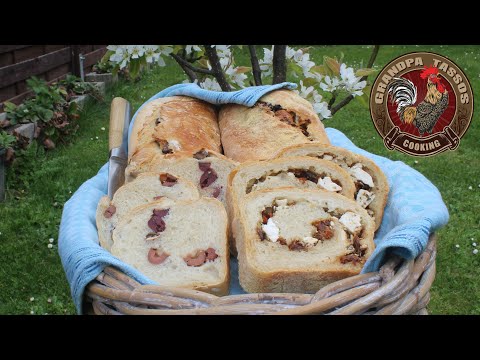 Видео: Веганский оливковый хлеб и сырный хлеб с фетой и сушеными помидорами