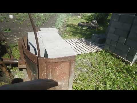 Видео: Гидравлика,работа! Самодельный минитрактор!