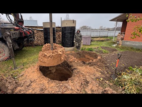 Видео: Бурение колодца машиной в Талдомском районе Московской области д Волынь 