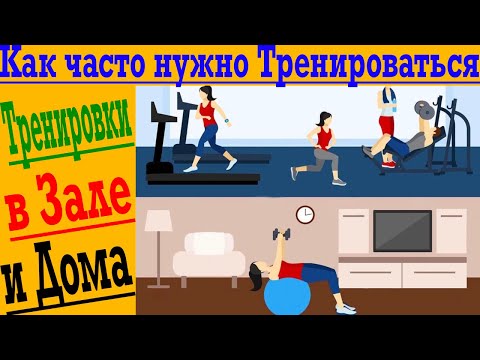 Видео: Как часто нужно тренироваться для максимального эффекта ? Тренировки в зале и дома!