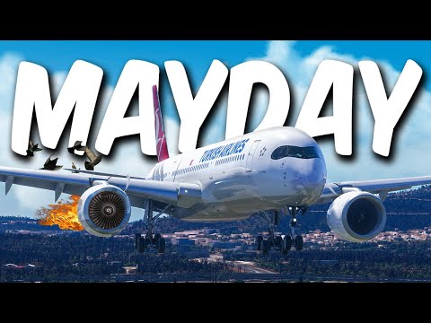 Видео: Час пик обернулся катастрофой *СТОЛКНОВЕНИЕ С ПТИЦАМИ* в Microsoft Flight Simulator... (VATSIM/ATC)