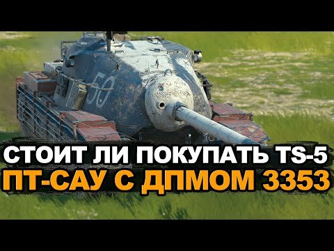 Видео: Медленная и неповоротливая но с ДПМом - брать TS-5? | Tanks Blitz