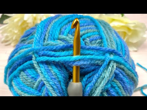 Видео: Ух ты! Уникальная вязка крючком! Я никогда раньше не видела такой стильный узор крючком для пледа