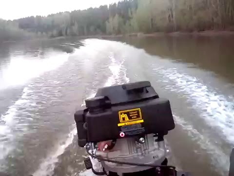 Видео: Лодочный мотор Гибрид ветерок + чемпион