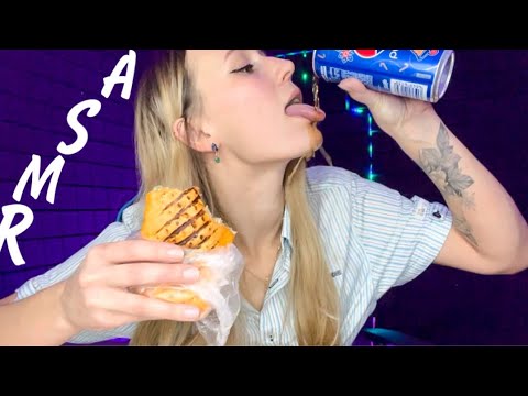 Видео: АСМР / ИТИНГ СЫРНОЙ ШАУРМЫ 🥙 ASMR EATING