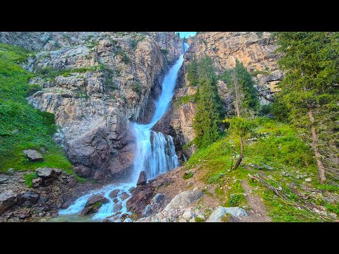 Видео: Водопад Бурхан -булак. Burkhan-bulak waterfall.