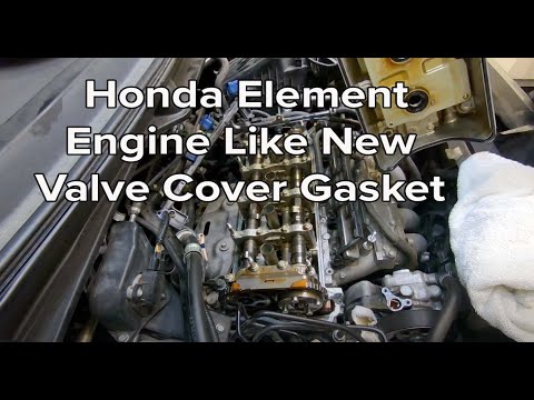 Видео: Надоела течь масла? Замените прокладку клапанной крышки на Honda Element. Пошаговое руководство.