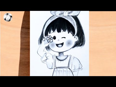 Видео: Как нарисовать красивую девушку || Простой способ нарисовать девушку || Легкий рисунок девушки дл...