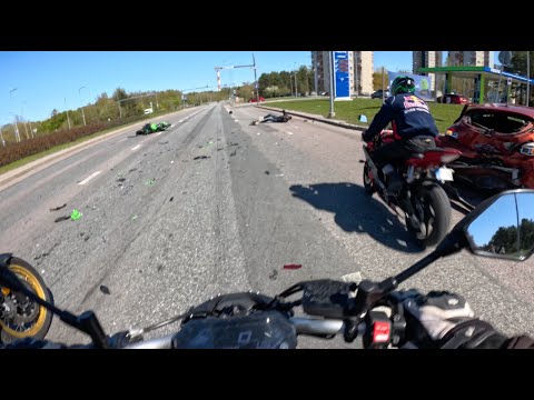 Видео: Разбил Kawasaki....