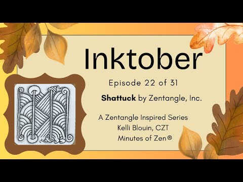Видео: Inktober 2025 - Зентангл для начинающих© - День 22 - Шаттак