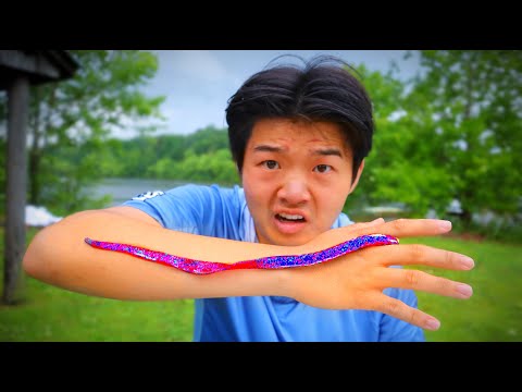 Видео: Я попробовал ловить рыбу на гигантских червей!! (НОВЫЙ PB)